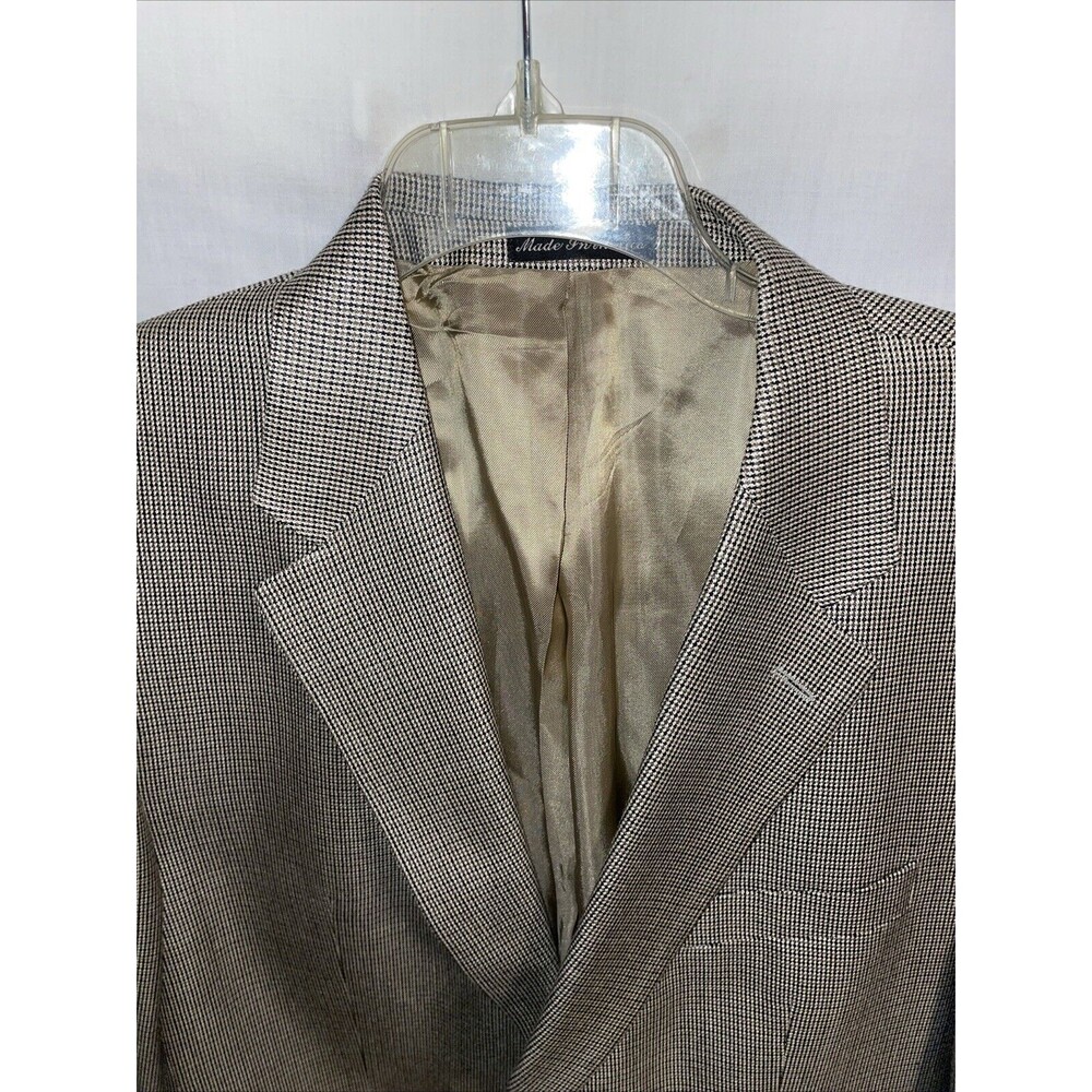 Ralph Ralph Lauren Men’s Dress Blazer Size 44L Gold Business Formal City - Picture 3 of 12